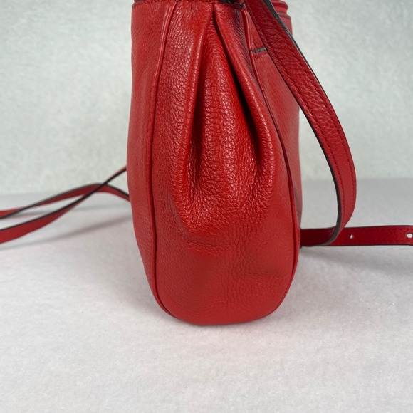 Coach Park Swingpack (F51743) Silver Vermillion Pebbled Leather Preppy Luxury - Picture 4 of 14